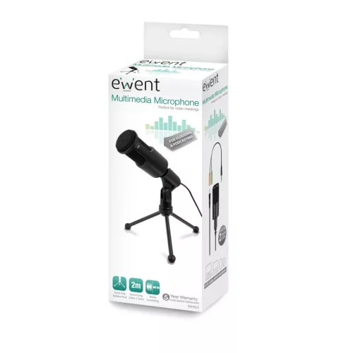 Ewent EW3552 Multimedia Microphone with noise cancelling Black