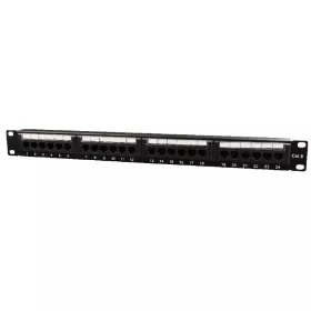 Gembird 24-port Patch Panel 1U Black