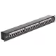 DeLock 24-port Patch Panel 1U Black