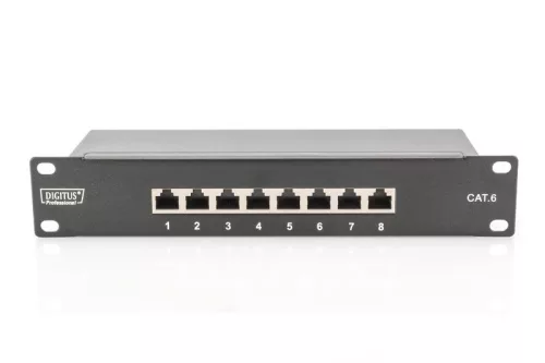 Digitus 8-port Patch Panel 1U Black