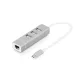Digitus DA-70253 USB Type-C 3-Port Hub + Fast Ethernet LAN Adapter