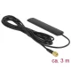 DeLock LTE Antenna SMA 3 dBi Omnidirectional Fixed Black Adhesive Mounting