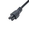 Akyga AK-NB-08A Cloverleaf Power Cable 1m Black