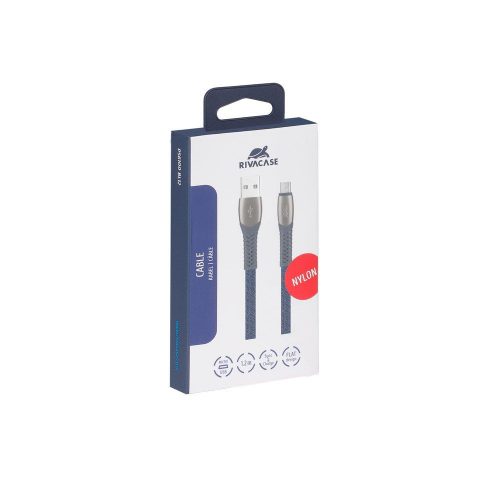 RivaCase Egmont PS6102 BL12 Type-C / USB 2.0 cable 1,2m Blue