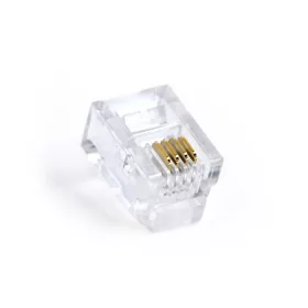  Gembird RJ11/MP-6P4C/100 Modular plug (15u") 100 pcs per polybag