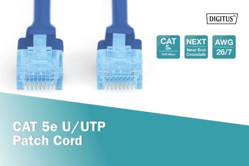Digitus CAT5e U-UTP Patch Cable 1m Blue