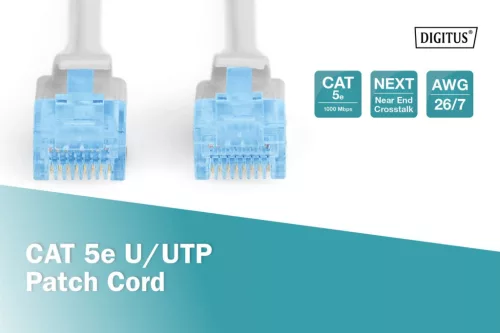 Digitus CAT5e U-UTP Patch Cable 5m Grey