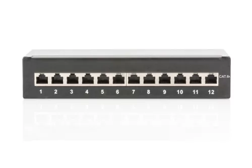 Digitus 12-port Patch Panel 1U Black