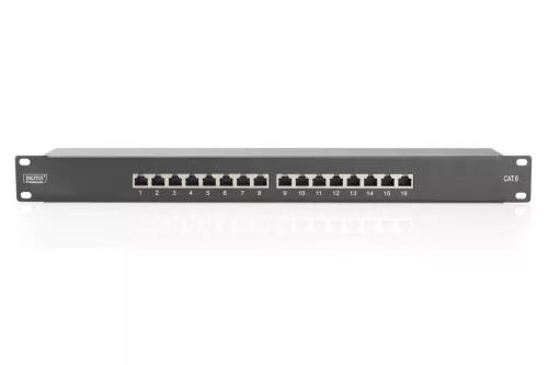 Digitus 16-port Patch Panel 1U Black