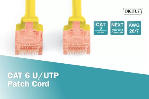 Digitus CAT6 U-UTP Patch Cable 2m Yellow
