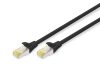 Digitus CAT6A S-FTP Patch Cable 0,25m Black