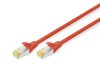 Digitus CAT6A S-FTP Patch Cable 0,25m Red
