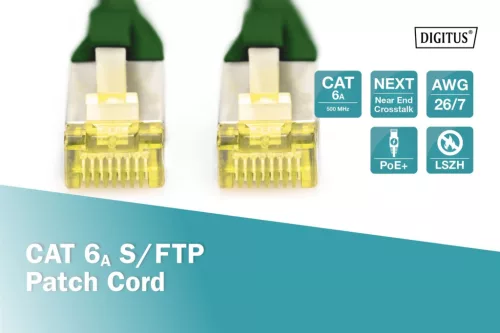 Digitus CAT6A S-FTP Patch Cable 2m Green