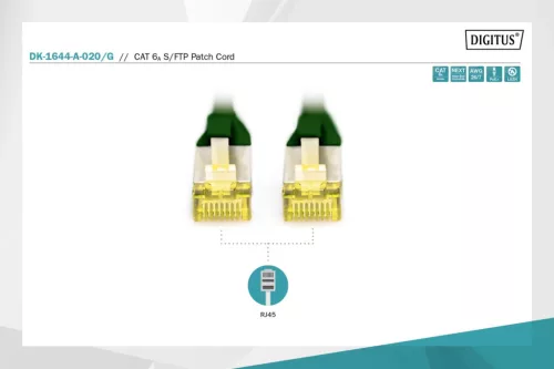 Digitus CAT6A S-FTP Patch Cable 2m Green