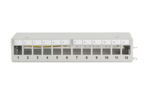Digitus 12-port Patch Panel 1U Grey