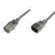 Assmann Power Cord extension cable, C14 - C13 5m Black