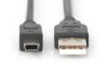 Assmann USB 2.0 connection cable, type  A - mini B (5pin) 1m Black