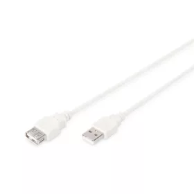 Assmann USB 2.0 extension cable, type A 1,8m Beige