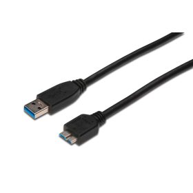   Assmann USB3.2 connection cable USB A - Micro USB B 0,25m Black