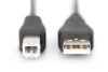 Assmann USB connection cable, type A - B 3m Black