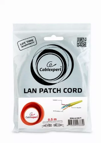 Gembird CAT6 U-UTP Patch Cable 0,5m Yellow