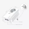 TP-Link TL-PA7027P KIT AV1000 2-Port Gigabit Passthrough Powerline Adapter Kit