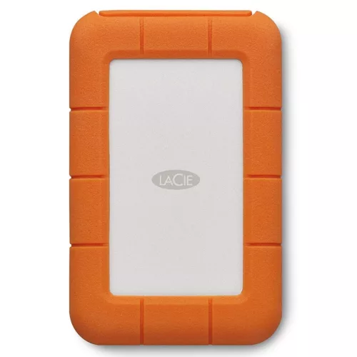 LaCie 2TB 2,5" USB3.0 Rugged Secure USB-C Silver/Orange