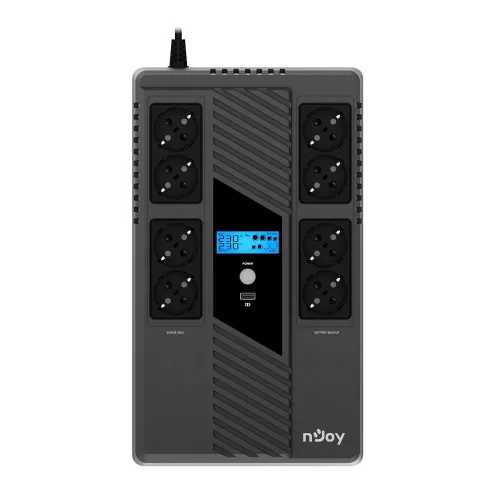 Njoy UPCSBLS680TTOAZ01B Token 800 LCD 800VA UPS
