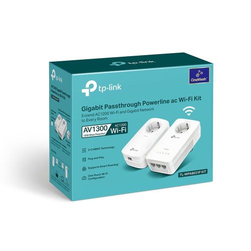 TP-Link TL-WPA8631P KIT AV1300 Gigabit Passthrough Powerline Adapter Kit