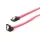 Gembird SATA3 30cm data cable with 90 degree bent connector metal clips Red