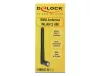 DeLock WLAN 802.11 ac/a/b/g/n Antenna SMA plug 2 dBi omnidirectional with tilt joint Black