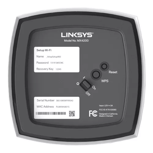 Linksys Velop AX4200 Whole Home Intelligent Mesh WiFi 6 System Tri-Band 2-pack