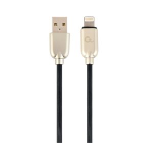   Gembird CC-USB2R-AMLM-2M-R Premium rubber 8-pin charging and data cable 2 m Black
