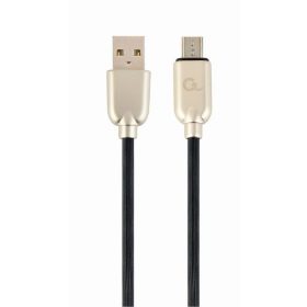   Gembird CC-USB2R-AMmBM-2M microUSB Premium rubber charging and data cable 2m Black