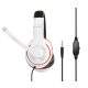 Gembird MHS-03-WTRDBK Stereo Headset White/Red/Black