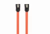 Gembird SATA3 30cm data cable metal clips Red