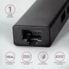 AXAGON HMC-GL3A SuperSpeed USB-C hub + Gigabit LAN Black