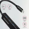 AXAGON HMC-GL3A SuperSpeed USB-C hub + Gigabit LAN Black