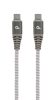 Gembird CC-USB2B-CMCM60-1.5M 60W Type-C Power Delivery (PD) Premium Charging & Data cable 1,5m Grey