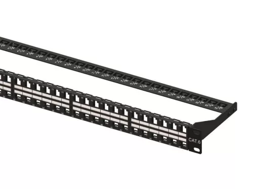 EQuip 48-port Patch Panel 1U Black