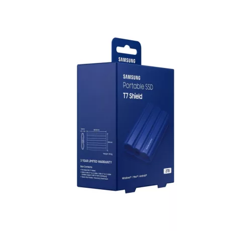 Samsung 2TB USB3.2 T7 Shield Blue
