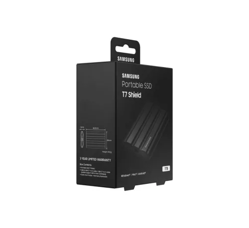 Samsung 1TB USB3.2 T7 Shield Black