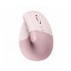 Logitech Lift Vertical Ergonomic Mouse Rose