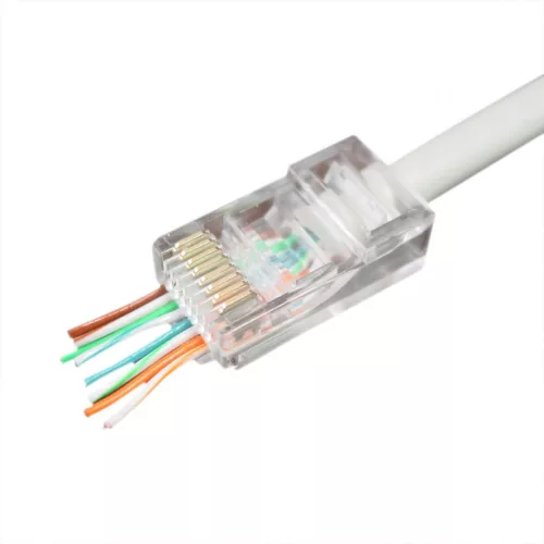 Gembird RJ45/LC-PTU-01/50 Modular plug 8P8C for solid Universal LAN cable UTP 50 pcs per bag