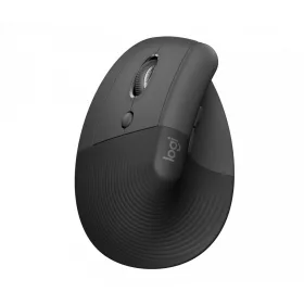   Logitech Lift Left Hand Vertical Ergonomic Bluetooth Mouse Graphite Grey