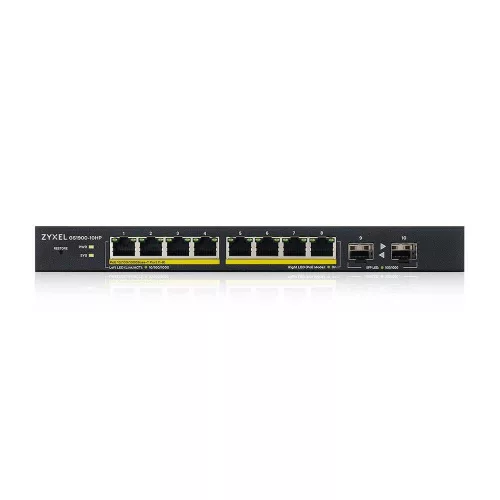 ZyXEL GS1900-10HP-EU0102F 10x1000Mbps Smart Menedzselhető PoE Switch