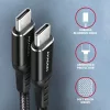 AXAGON BUCM-CM10AB HQ USB-C <> USB-C Cable 1m Black