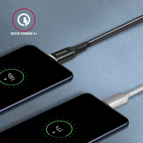 AXAGON BUCM-CM10AB HQ USB-C <> USB-C Cable 1m Black