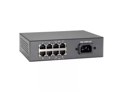 LevelOne FEP-0812 8-Port Fast Ethernet PoE Switch