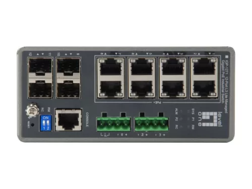 LevelOne IGP-1271 TURING 12-Port L3 Lite Managed Gigabit Industrial Switch